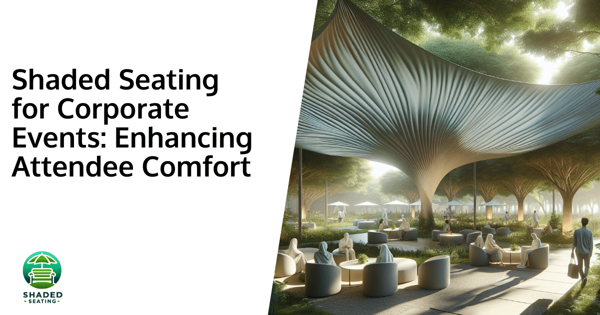 Shaded Seating for Corporate Events: Enhancing Attendee Comfort