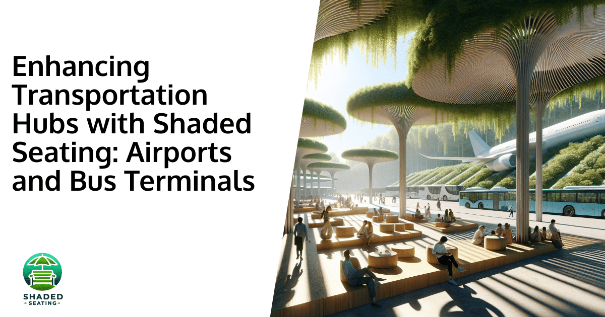 Enhancing Transportation Hubs with Shaded Seating: Airports and Bus Terminals